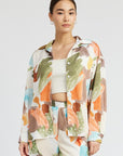 Emory Park Oversized Button Up Printed Shirt