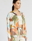 Emory Park Oversized Button Up Printed Shirt