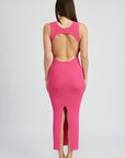 Emory Park Open Back Maxi Knit Dress