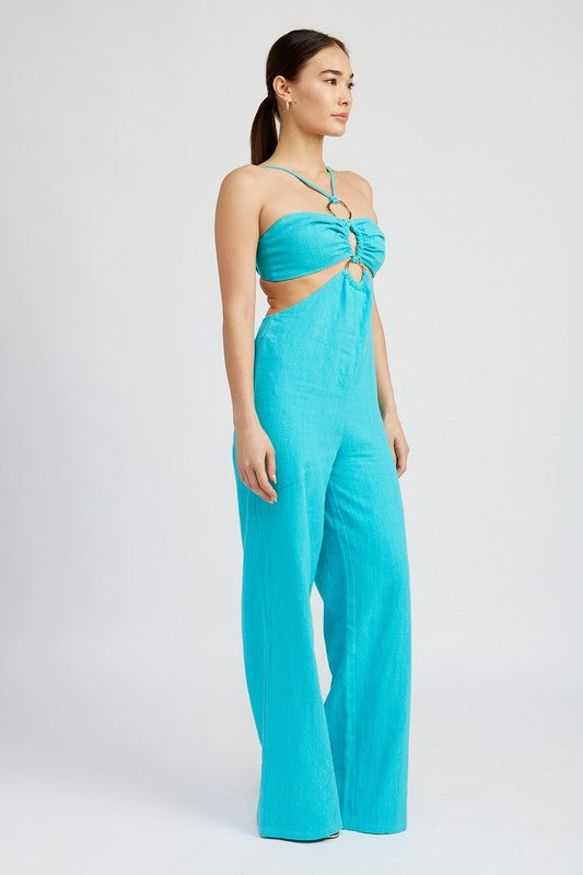 Emory Park Double O-Ring Cut Out Jumpsuit