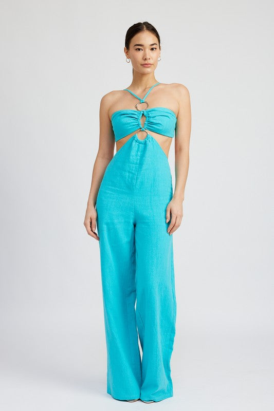 Emory Park Double O-Ring Cut Out Jumpsuit