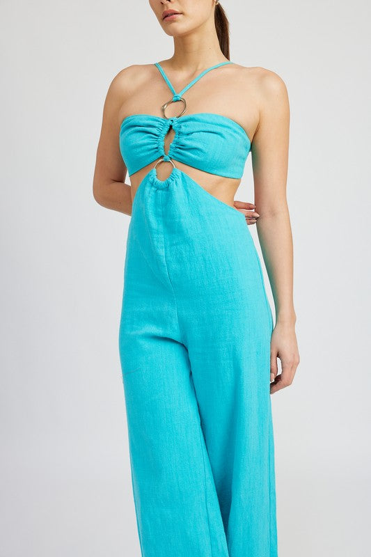 Emory Park Double O-Ring Cut Out Jumpsuit