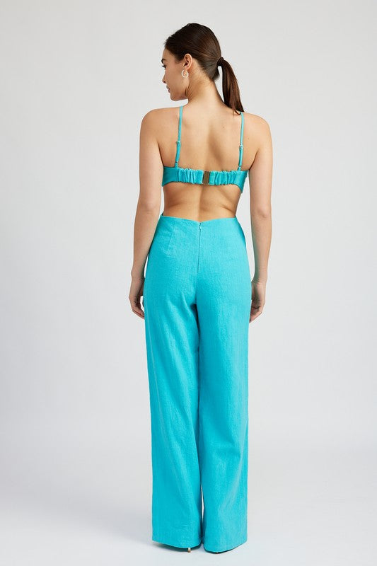 Emory Park Double O-Ring Cut Out Jumpsuit