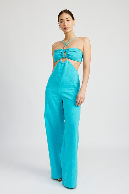 Emory Park Double O-Ring Cut Out Jumpsuit