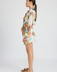 Emory Park Surplice Shirt Dress with Side Ruching