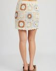 Emory Park High Waist Crocheted Mini Skirt