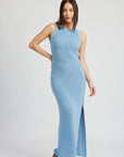 Emory Park Halter Neck Maxi Dress with Open Back