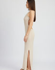 Emory Park Halter Neck Maxi Dress with Open Back