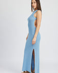 Emory Park Halter Neck Maxi Dress with Open Back