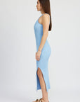 Emory Park High Slit Tank Midi Dress