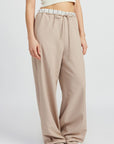 Emory Park Double Waist Straight Leg Pants