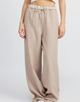 Emory Park Double Waist Straight Leg Pants