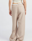 Emory Park Double Waist Straight Leg Pants