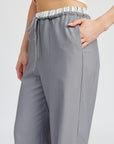 Emory Park Double Waist Straight Leg Pants