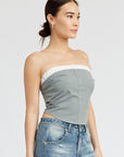 Emory Park Contrasted Tube Top