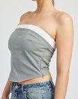 Emory Park Contrasted Tube Top