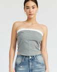 Emory Park Contrasted Tube Top