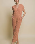 Love Tree V-Neck Pocketed Jumpsuit