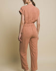 Love Tree V-Neck Pocketed Jumpsuit