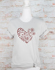 PLUS Floral Wildflower Heart Graphic Tee