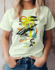 Graffiti Summer Beach Graphic Tee