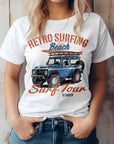 Retro Surfing Long Beach Graphic Tee