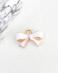 Black or White Bow Charm