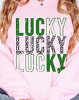 Lucky St. Patrick's Clover Oversized Sweatshirt