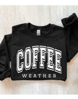 Coffee Weather Cafe Graphic Fleece Sweatshirts