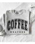 Coffee Weather Cafe Graphic Fleece Sweatshirts