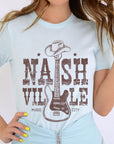 Nashville Western Cowboy Guitar Graphic T Shirts