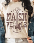 Nashville Western Cowboy Guitar Graphic T Shirts