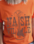 Nashville Western Cowboy Guitar Graphic T Shirts