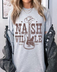 Nashville Western Cowboy Guitar Graphic T Shirts