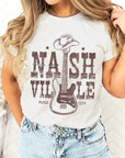 Nashville Western Cowboy Guitar Graphic T Shirts