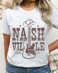 Nashville Western Cowboy Guitar Graphic T Shirts