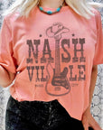 Nashville Western Cowboy Guitar Graphic T Shirts