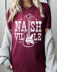 Nashville Western Cowboy Guitar Graphic T Shirts