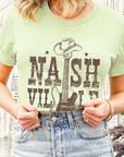 Nashville Western Cowboy Guitar Graphic T Shirts