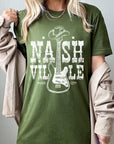 Nashville Western Cowboy Guitar Graphic T Shirts