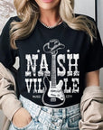 Nashville Western Cowboy Guitar Graphic T Shirts