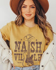 Nashville Western Cowboy Guitar Graphic T Shirts