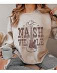 Nashville Cowboy Guitar Graphic Fleece Sweatshirts