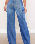 Pearl High-Rise Wide Leg Cargo Jeans