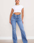 Vibrant M.i.U Square Pocket Bootcut Jeans