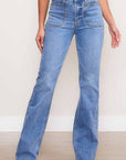 Vibrant M.i.U Square Pocket Bootcut Jeans