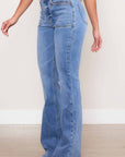 Vibrant M.i.U Square Pocket Bootcut Jeans