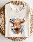 BLUE Baby Highland Cow Graphic Tee