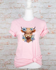 BLUE Baby Highland Cow Graphic Tee