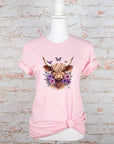 PURPLE Baby Highland Cow Graphic Tee